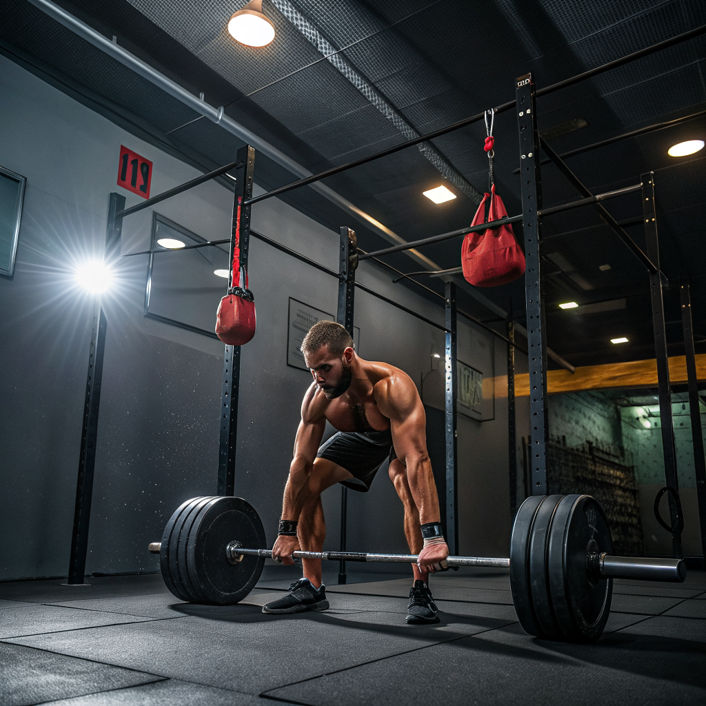 Heavy deadlift session