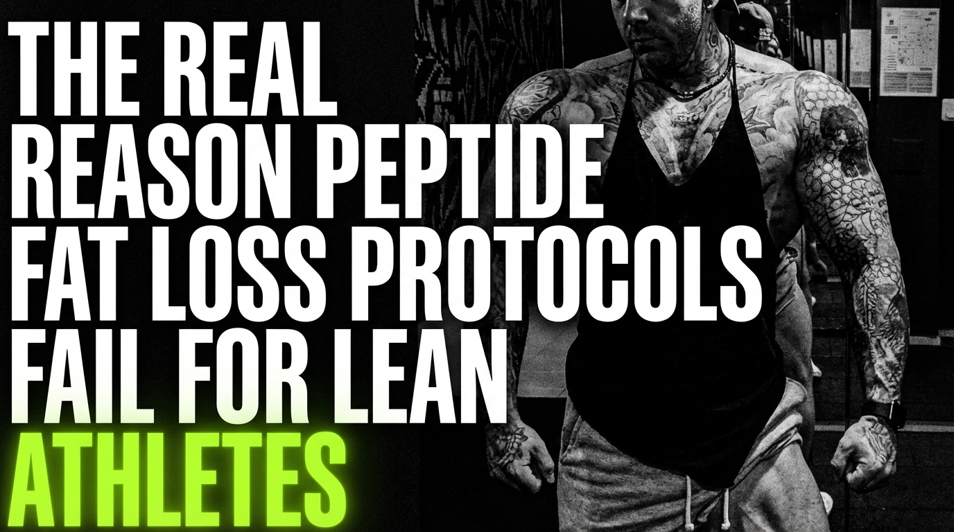 The Real Reason Peptide Fat Loss Protocols Fail for Lean Athletes | The Coach Angelo