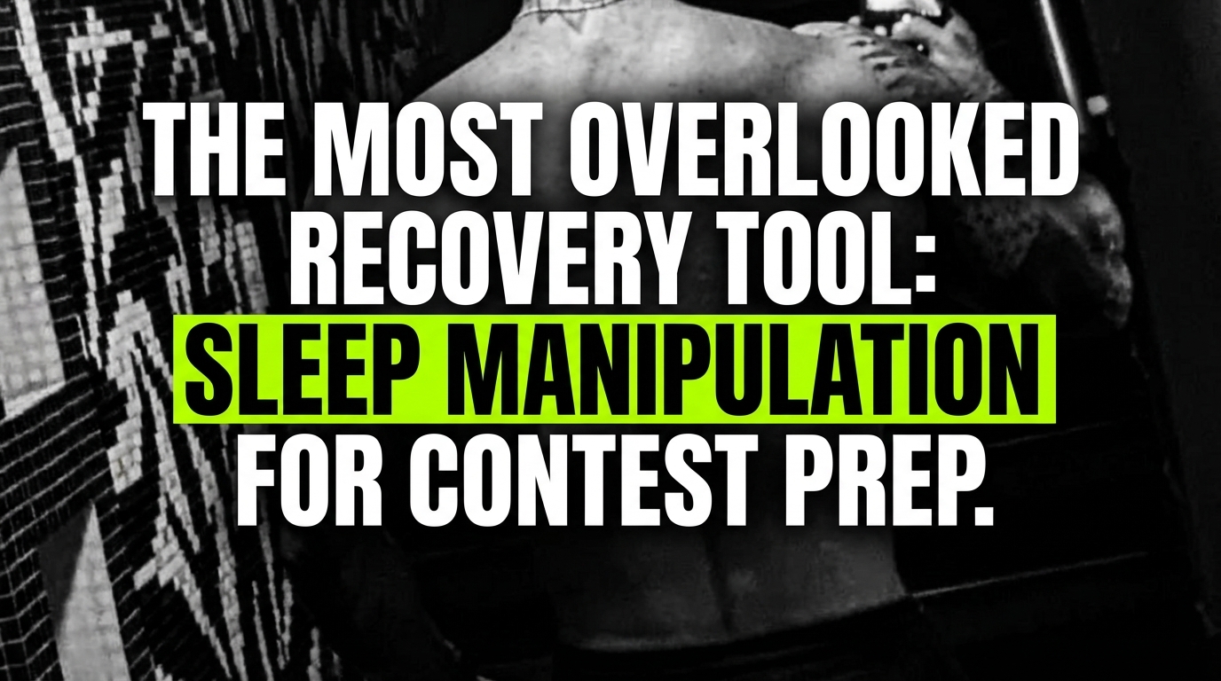 The Most Overlooked Recovery Tool: Sleep Manipulation for Contest Prep | The Coach Angelo